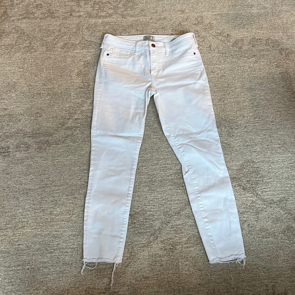 Abercrombie white jeans